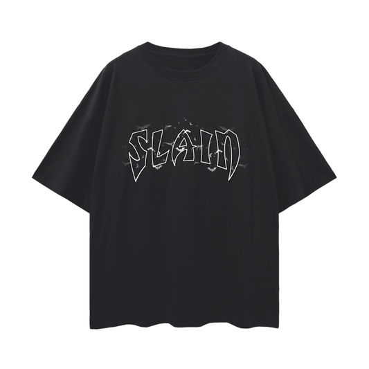 Dark Vantasy: SLAIN - Dead of The Knight - Oversized Deep Drop Tee