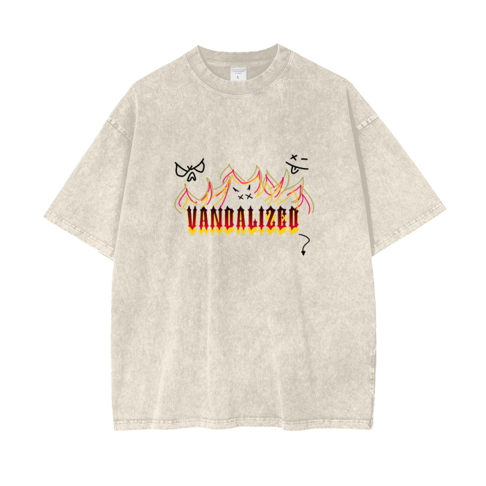 Vandalized "Duality" - Oversized Tee