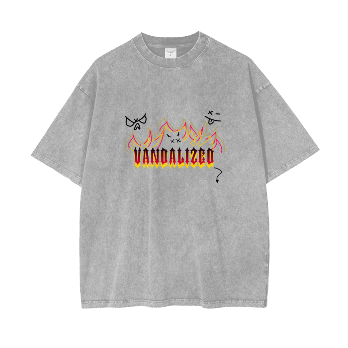 Vandalized "Duality" - Oversized Tee